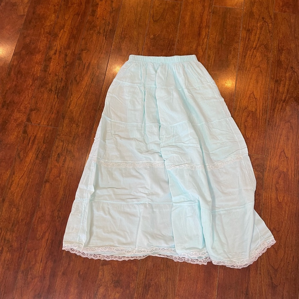 Sea foam green skirt
